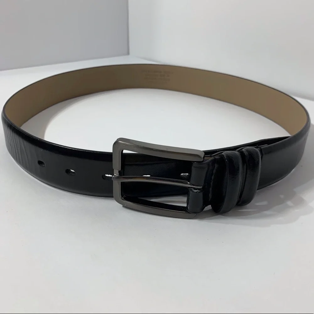 EUC Genuine Leather Black Belt‎